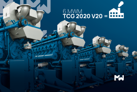 6 газовых двигателей MWM TCG 2020 V20 – для крупнейшего в мире завода по производству мотоциклов и скутеров.